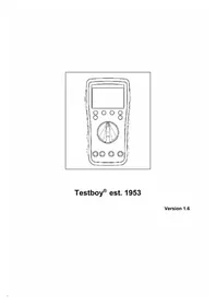 Notice Testboy JUBI-BOX 316 Multimeter