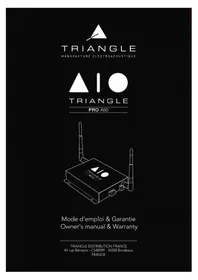 Notice TRIANGLE AIO PRO A50 Recepteur