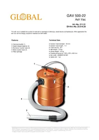 Notice Global GAV 500-22 Aspirateur