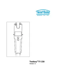 Notice Testboy TV 230 équipements de mesure