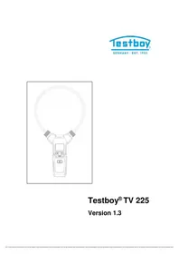 Notice Testboy TV 225 équipements de mesure