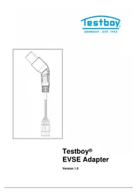Notice Testboy EVSE ADAPTER équipements de mesure