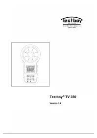 Notice Testboy TV 350 équipements de mesure