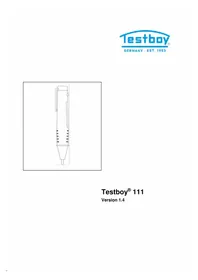 Notice Testboy 111 équipements de mesure