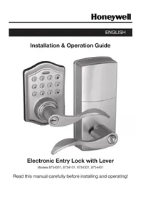 Notice HONEYWELL 8734401 Serrure