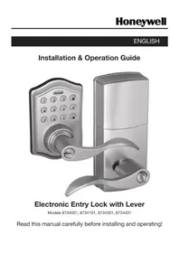 Notice HONEYWELL 8734301 Serrure