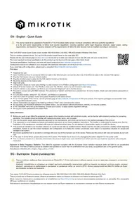 Notice Mikrotik WIRELESS WIRE DISH Routeur