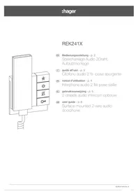Notice Elcom REK241X Interphone