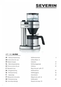 Notice SEVERIN KA 5763 Cafetière