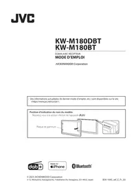 Notice JVC KW-M180DBT Autoradio