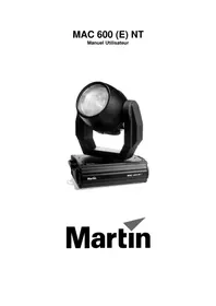 Notice MARTIN MAC 600 E NT Non catégorisé