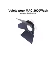 Notice MARTIN MAC 2000 WASH Lampe