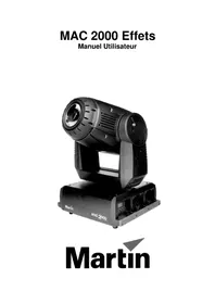 Notice MARTIN MAC 2000 PROFILE Lampe
