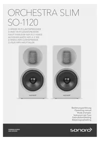 Notice SONORO ORCHESTRA SLIM SO-1120 Haut-parleur