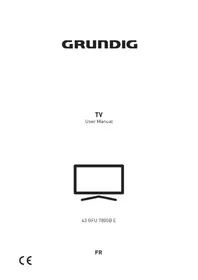 Notice GRUNDIG 43 GFU 7800B E Télévision