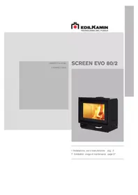 Notice EDILKAMIN SCREEN EVO 80/2 Caminetto
