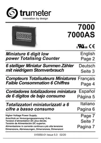Notice Trumeter 7000AS équipements de mesure