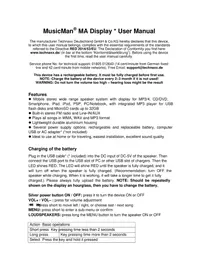 Notice MusicMan MA DISPLAY Haut-parleur