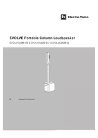 Notice ELECTRO-VOICE EVOLVE30M-EU Haut-parleur
