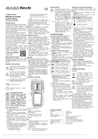 Notice BASETECH OG-430 Détecteur