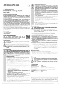 Notice BASETECH KUC-2400 Chargeur de piles