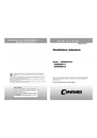 Notice Siku KL 100 Ventilateur