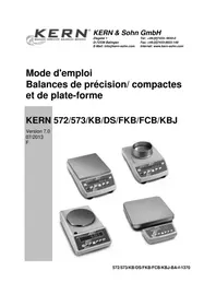 Notice Kern DS 20K0.1 Pèse-lettres