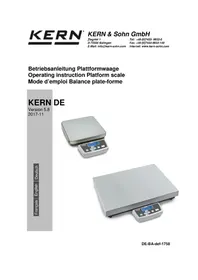 Notice Kern DE 300K5DL Pèse-lettres