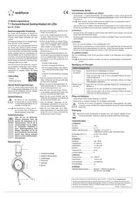 Notice Renkforce RF-GH-300 Bouchon d'oreille