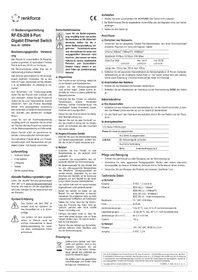 Notice Renkforce RF-ES-208 Commutateur