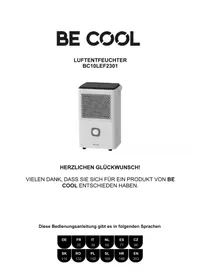 Notice Be Cool BC10LEF2301 Déshumidificateur