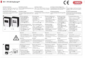 Notice ABUS KEYGARAGE 787 LED Serrure