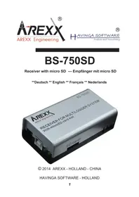 Notice AREXX BS-750SD équipements de mesure