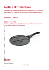 Notice LIVOO MEP148 Casserole