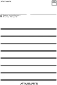 Notice ELECTROLUX ATM3300PX Four électrique