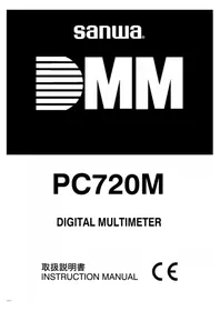 Notice Sanwa PC720M Multimètre