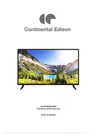 Notice CONTINENTAL EDISON CELED32HDV323B7 Télévision