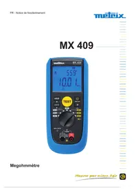 Notice METRIX MX 409 équipements de mesure