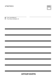 Notice ELECTROLUX ATM2700CX Four électrique