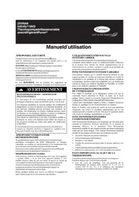 Notice CARRIER INFINITY 25VNA8 Pompe à chaleur