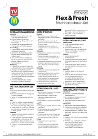 Notice Livington FLEX&FRESH Récipient à nourriture