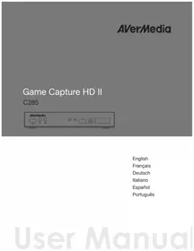 Notice AVERMEDIA LIVE STREAMER MIC 350 Microphone