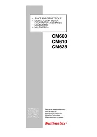 Notice MULTIMETRIX CM610 équipements de mesure