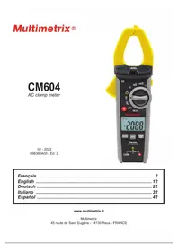 Notice MULTIMETRIX CM604 équipements de mesure