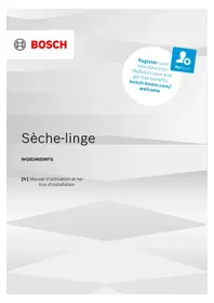 Notice BOSCH WQB246DMFG Sèche-linge