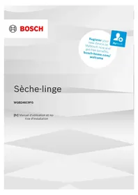 Notice BOSCH WQB246C9FG Sèche-linge