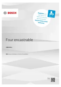 Notice BOSCH CMG7241B2 Four encastrable