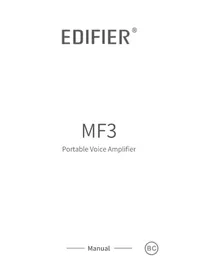 Notice EDIFIER MF3 Haut-parleur