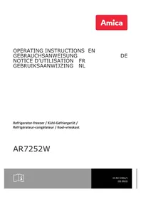 Notice AMICA AR7252W Réfrigérateur