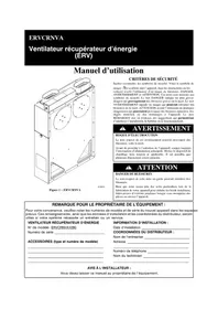Notice CARRIER COMFORT ERVCRNVA Ventilateur